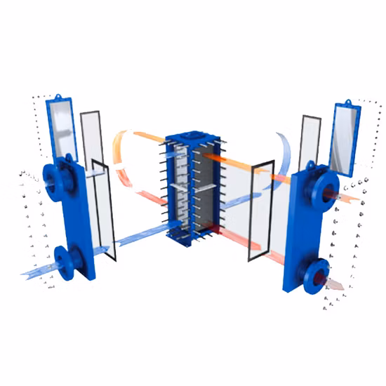 ASME and API Fully Welded Plate Heat Exchanger for Chemical Processing Duties and Others Factory